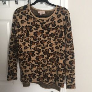Cheetah print sweater